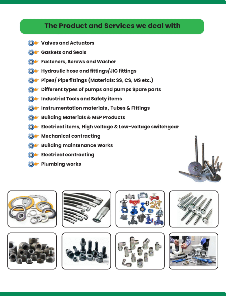 the product and services we deal with