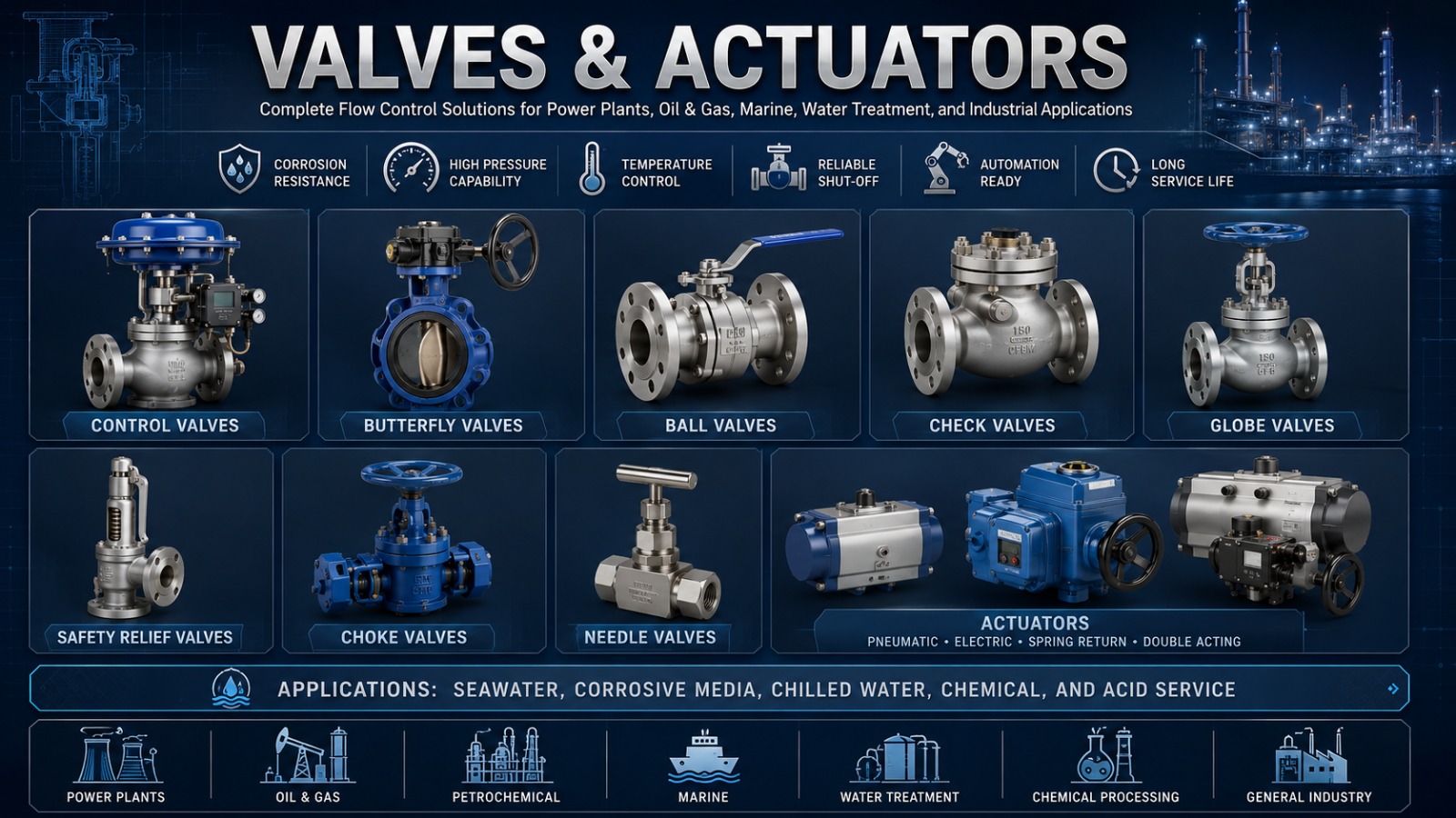 Valves and Actuators
